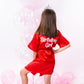 Set of 4 Flower Girl Kids Satin Robes-Script