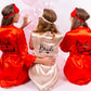 Set of 5 Bridesmaids Satin Robes