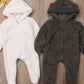 Plush Hooded Winter Romper