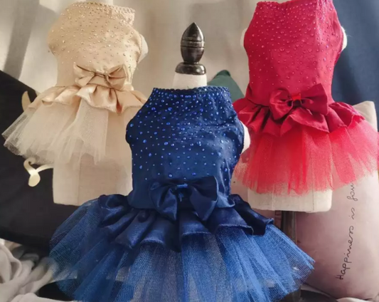 Customized Wedding Satin Dress for Dogs