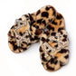 Bachelorette Party Leopard Fluffy Cross Slippers-patches