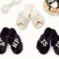 Mrs Pearls Fluffy Cross Slippers