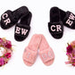 I DO CREW Custom Fluffy Slippers