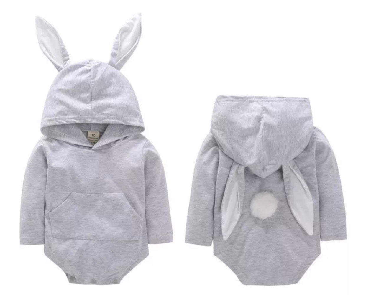 Custom Hooded Baby Boy Girl Cotton Romper