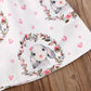 Baby Girl Custom Dress Bunny Print
