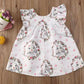 Baby Girl Custom Dress Bunny Print