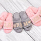 Bride and Bridesmaids Custom Fluffy Slippers