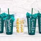 Bachelorette Plastic Tumblers with Names