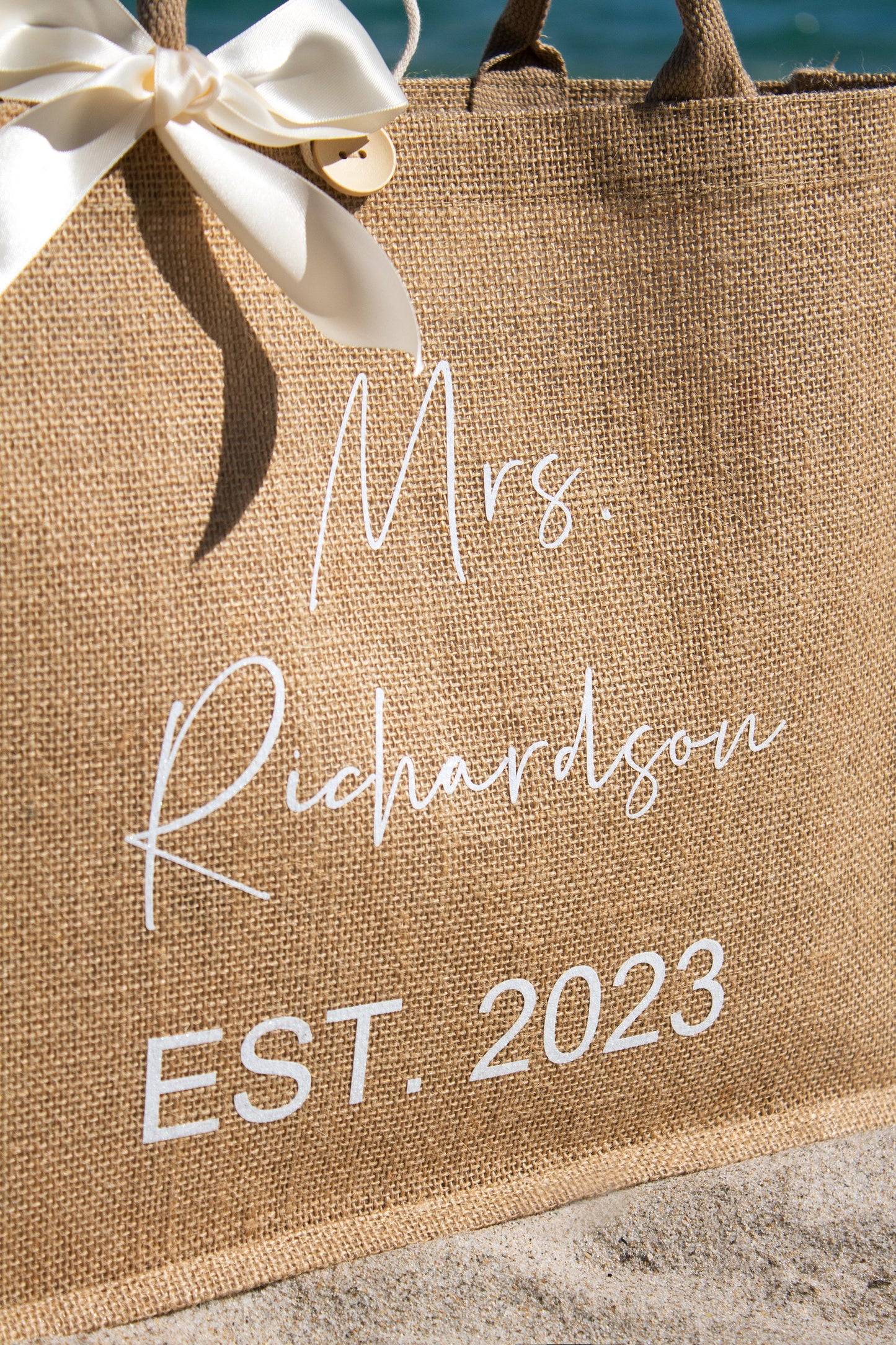 Personalized Bridal Tote Bag - Style 6