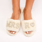 Bride and Bridesmaids Custom Fluffy Slippers