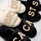 Bride and Bridesmaids Custom Fluffy Slippers