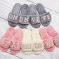 Bride and Bridesmaids Custom Fluffy Slippers
