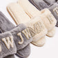Bride and Bridesmaids Custom Fluffy Slippers