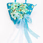 Bridal Straw Bag and Matching Hat with Flowers