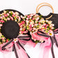 Floral Set Straw Bag and Hat for Bride Style 1