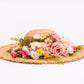 Bridal Set Floral Sun Hat with Beach Bag Style-3