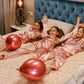 Customized Kids Satin Pjs for Parties - Long Sleeves + Pants