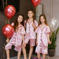 Party Matching Personalized Satin Pajamas for Children - S+S