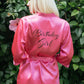 Bridal Shower Customized Satin Robes with Names 15 colors - alfresco