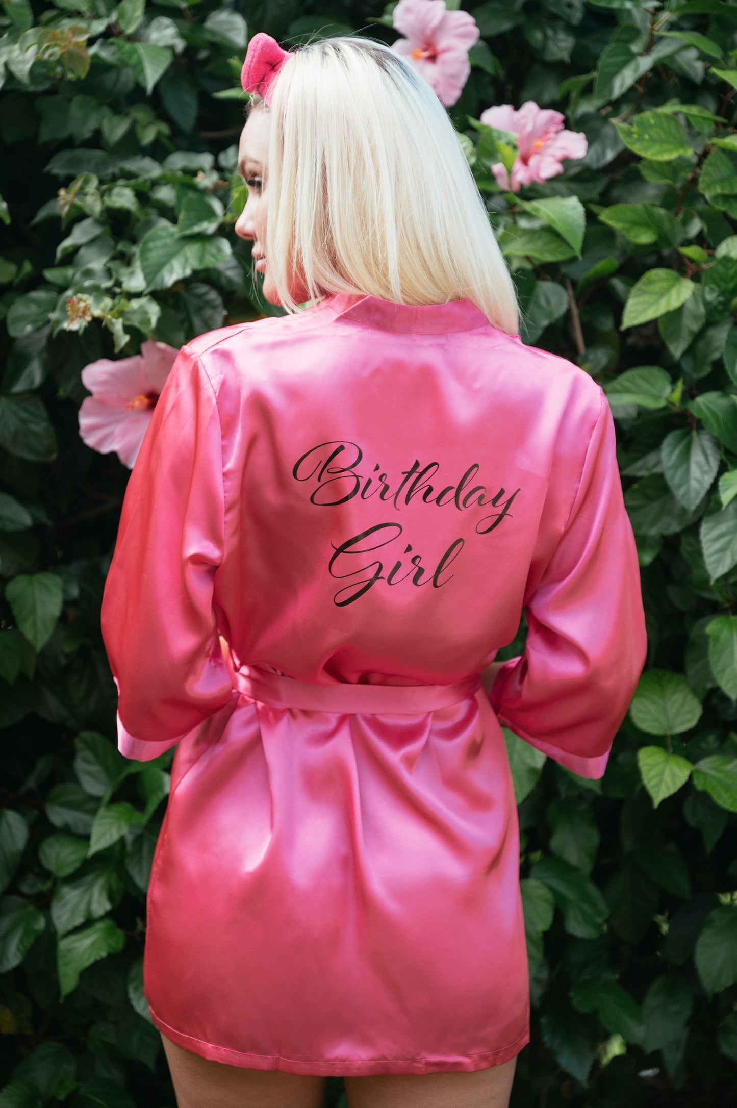 Birthday Party and Her Squad Customized Satin Robes - alfresco