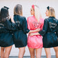 Birthday Party and Her Squad Customized Satin Robes - alfresco