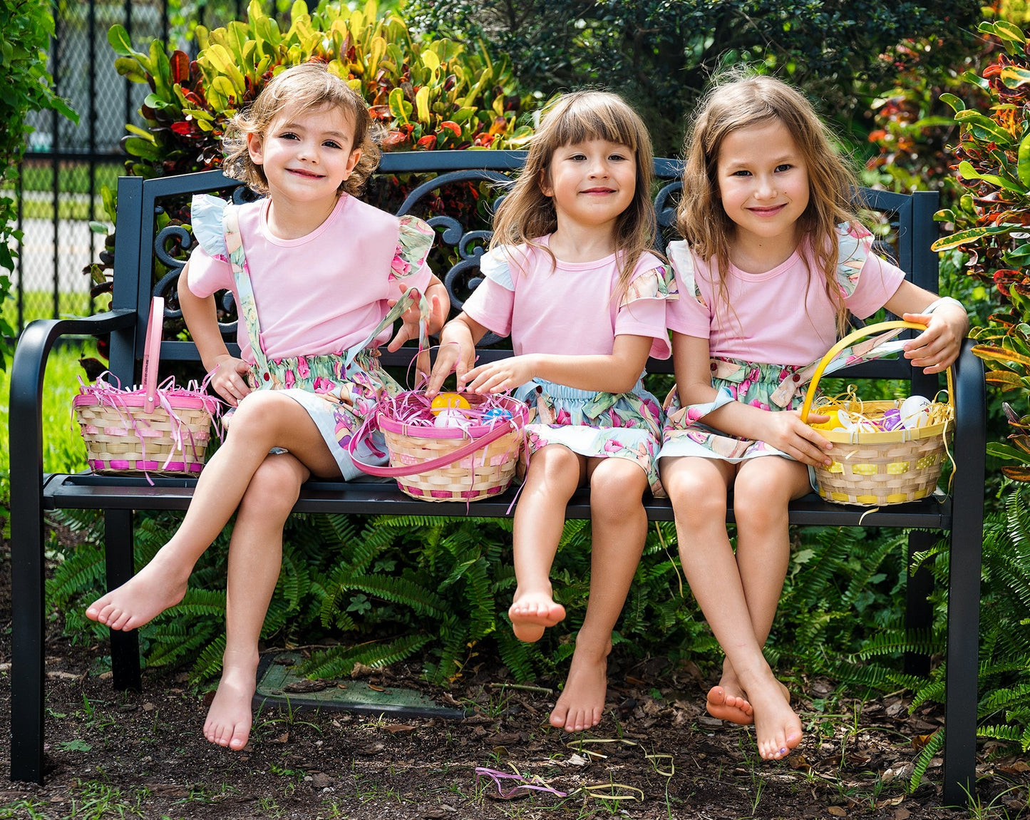 Little Girls Easter Set Skirt+Top