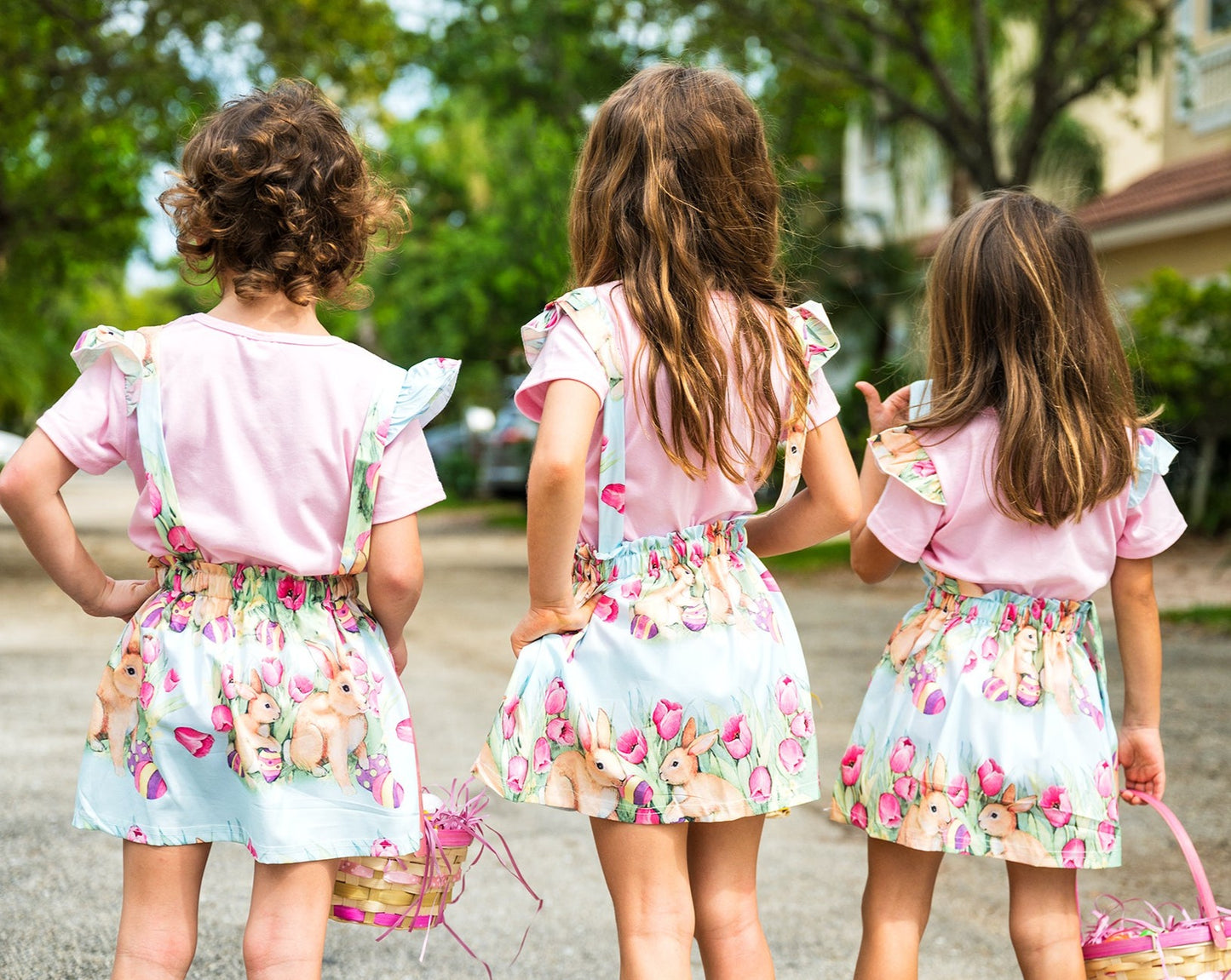 Little Girls Easter Set Skirt+Top