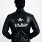 Men's Custom  Leather Faux Jackets, Groom Mr Jacket