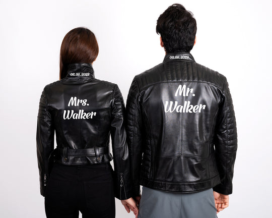 Matching Leather Jacket for Him and Her