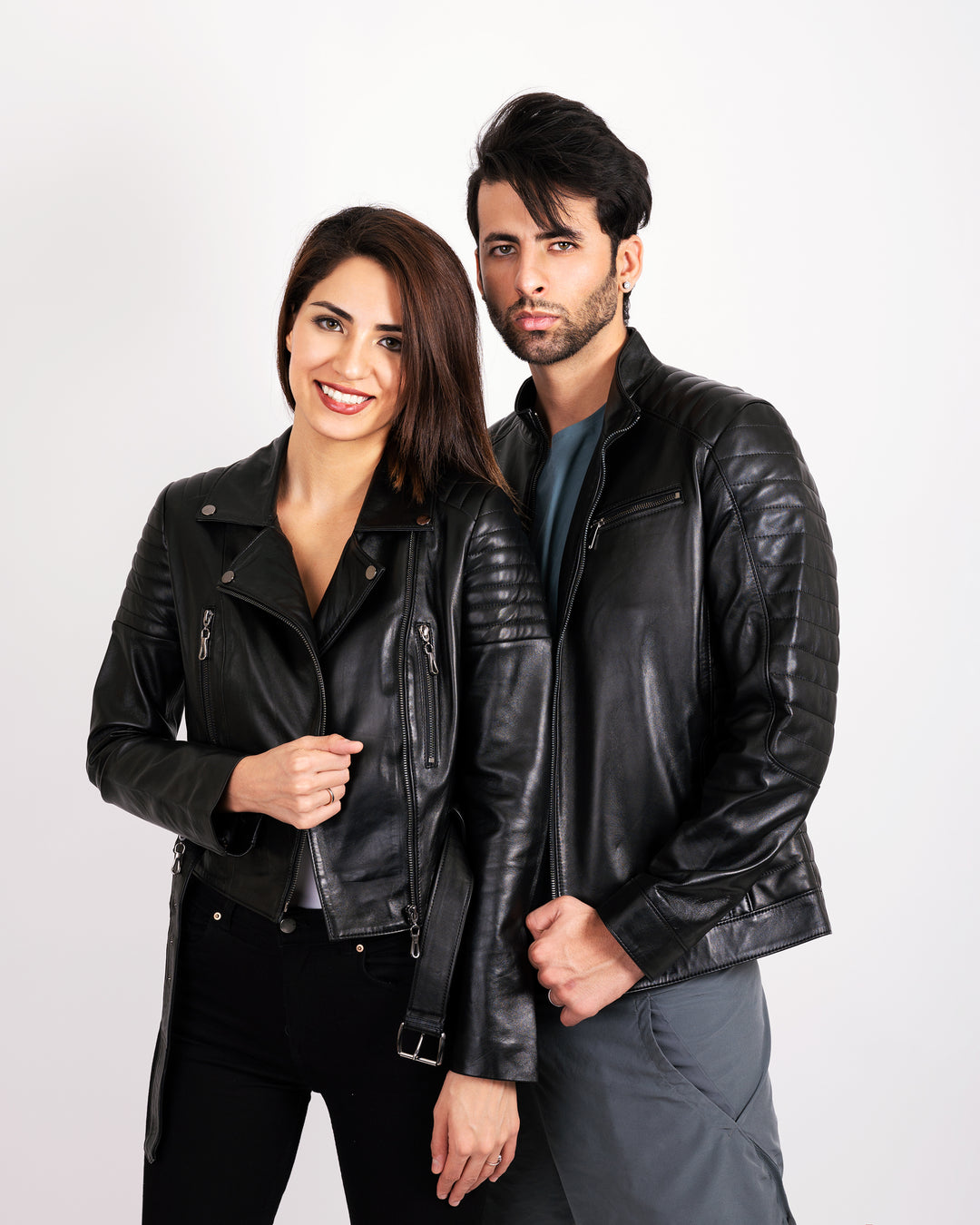 Matching Leather Jacket for Him and Her