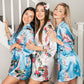 Kimono Floral Satin Robes for Bridesmaids