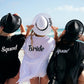 Bride Squad Custom Beach Cover Up with Tassels