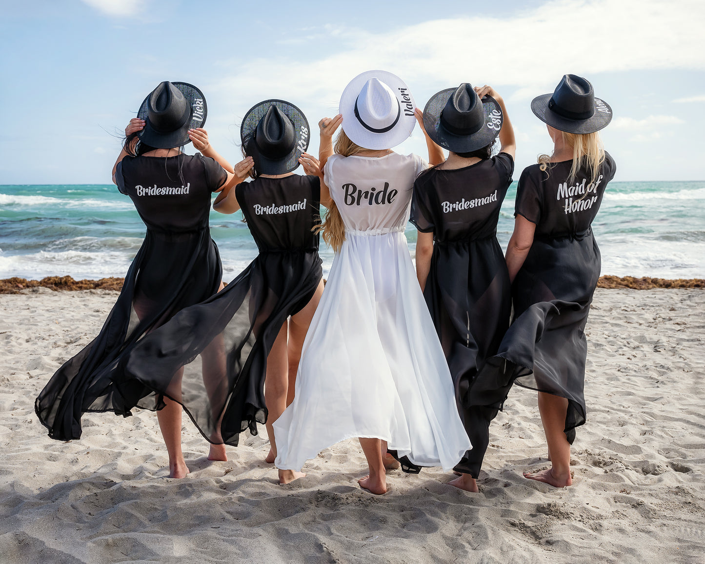 Personalized Bridesmaids Long Cover Ups
