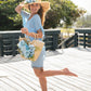 Bridal Set Floral Sun Hat with Beach Bag Style-3