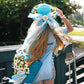 Bride Beach Floppy Sun Hat and Beach Bag- Style 2