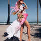 Bride Beach Floppy Sun Hat and Beach Bag- Style 2