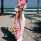 Bride Beach Floppy Sun Hat and Beach Bag- Style 2