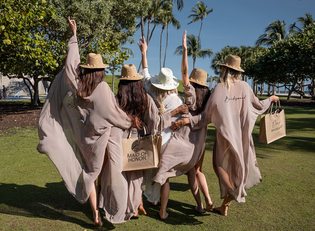 Bridesmaid Long Personalized Cover ups - Amalfi