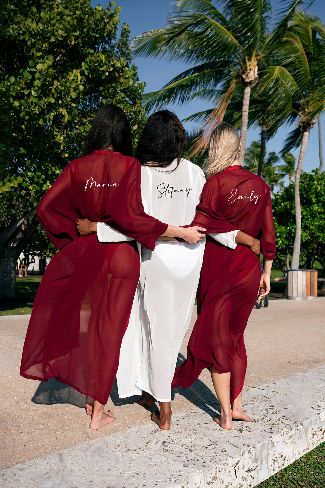 Bridesmaid Long Personalized Cover ups - Amalfi