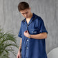 Satin Pajama Sets for Couple Short Sleeves + Pants