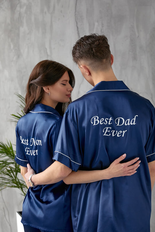 Bride and Groom Satin Pajama Sets for Couple