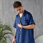 Satin Customized Pajama Set for Men - S+L