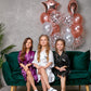 Set of 4 Flower Girl Kids Satin Robes-Script