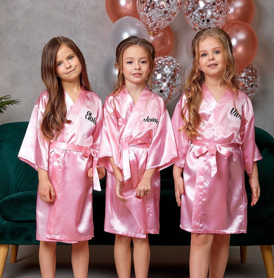 Spa Party Custom Satin Robes for Girls