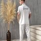 Men's Satin Pajama Set Short Sleeves + Pants