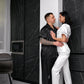 Bride and Groom Satin Pajama Sets for Couple Short Sleeves + Pants
