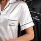 Satin Pajama Sets for Couple Short Sleeves + Pants