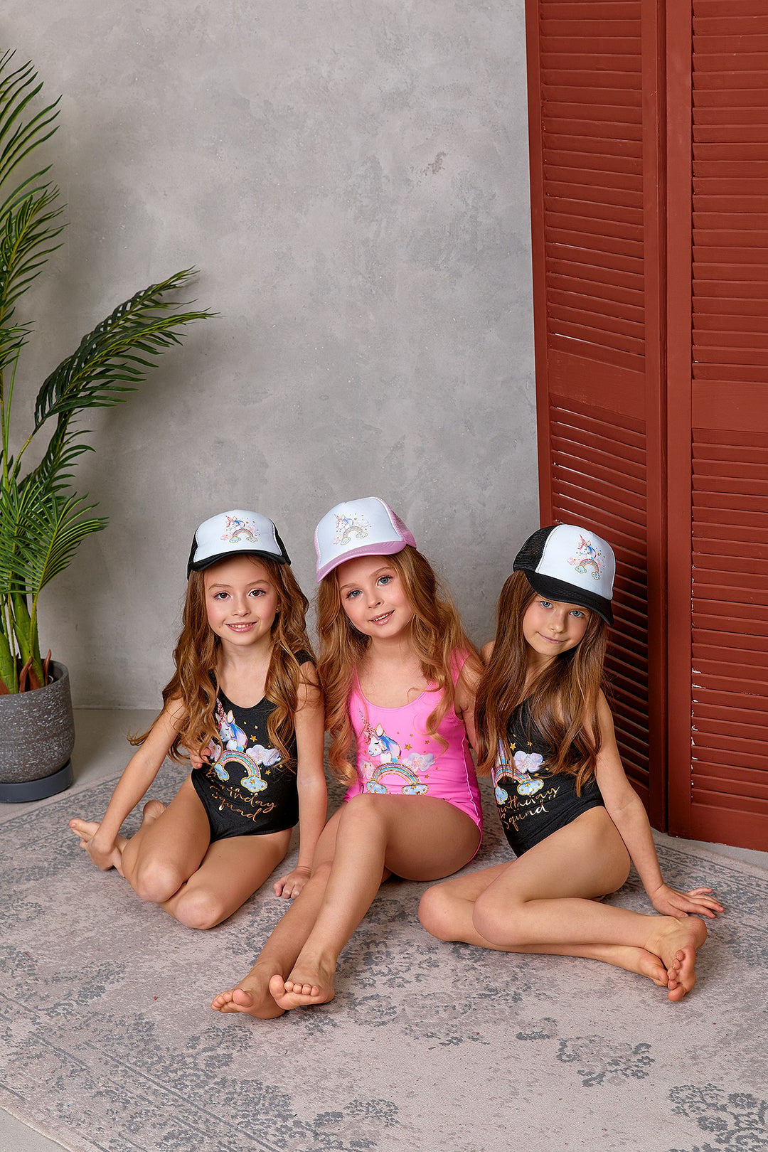 Customized Kids Trucker Hat, Hats for Birthday Party, Kids Squad Trucker Hat, , Birthday Kids Party, Birthday Girl Trucker Hat, Matching Kids Caps