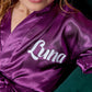 Spa Party Custom Satin Robes for Girls- Script