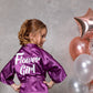 Set of 13 Flower Girl Kids Satin Robes-Script